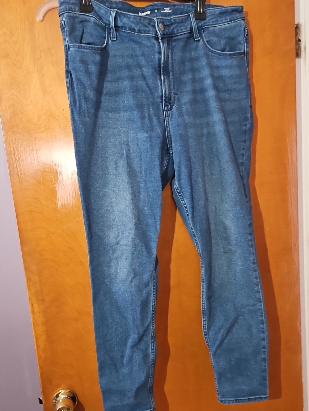 Old Navy Women's Skinny Jeans in Blue Denim